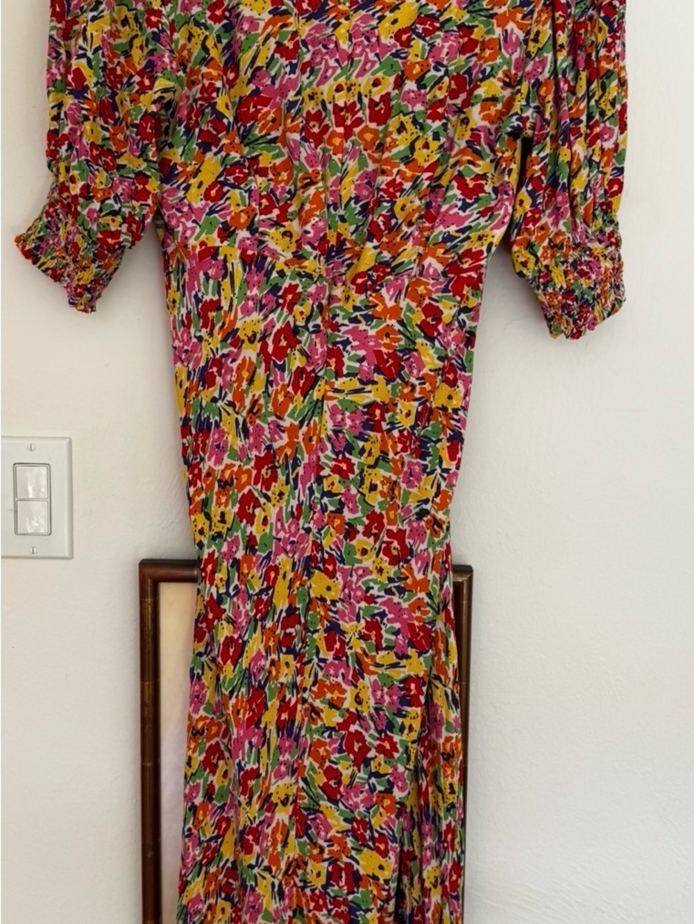 Rixo x Target Bright Floral Midi Dress in Multi-Color